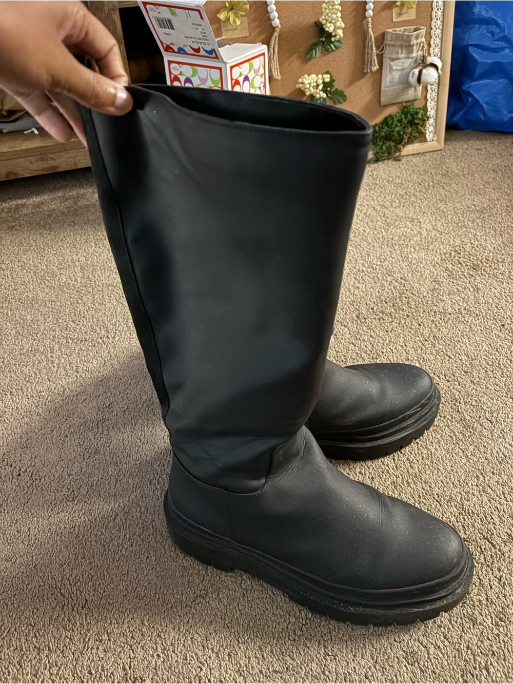 Steve Madden Black Over-the-Knee Tall Boots